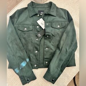 Kut from the Kloth - Women’s  Dark Green Suede Jacket